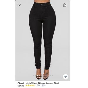 Fashion Nova Classic High Waist Skinny Jeans